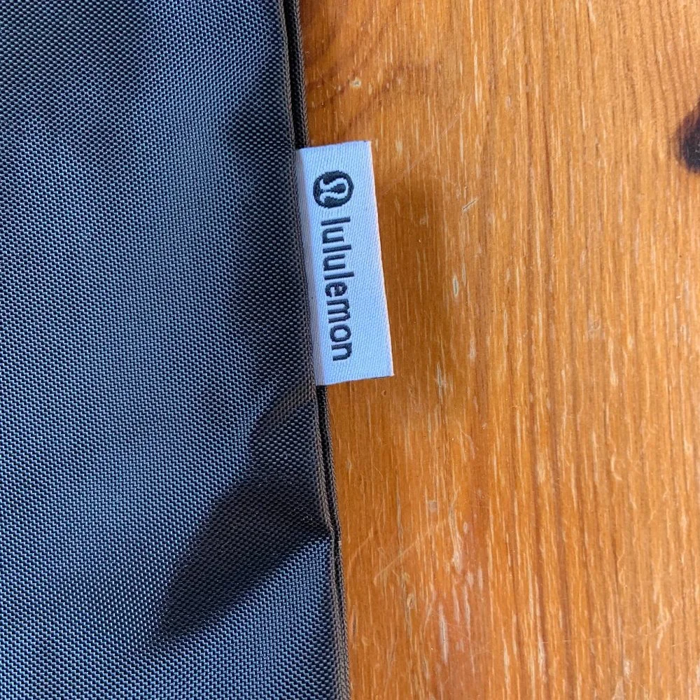 Black Lululemon Nylon Storage Bag
